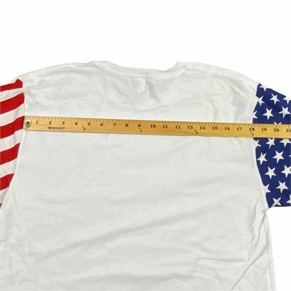 Code Five Adult Freedom for Everyone Stars and Stripes Tee Large Red White Blue - Picture 7 of 12